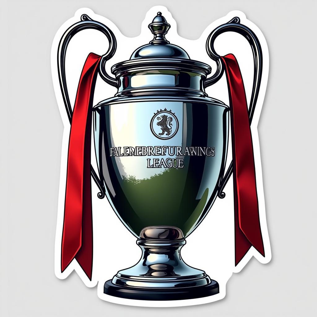 Premier League Trophy Sticker 