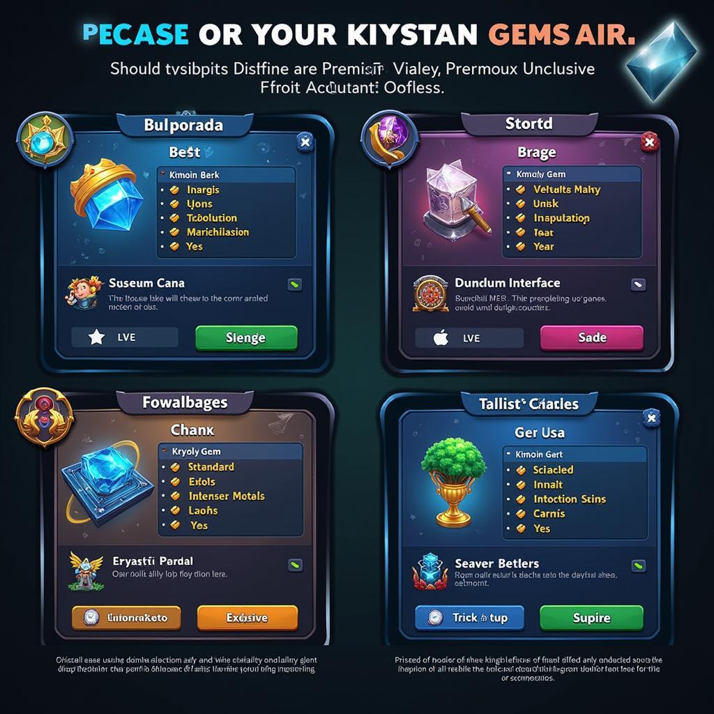 Accessing Premium Features with Krystal Gems