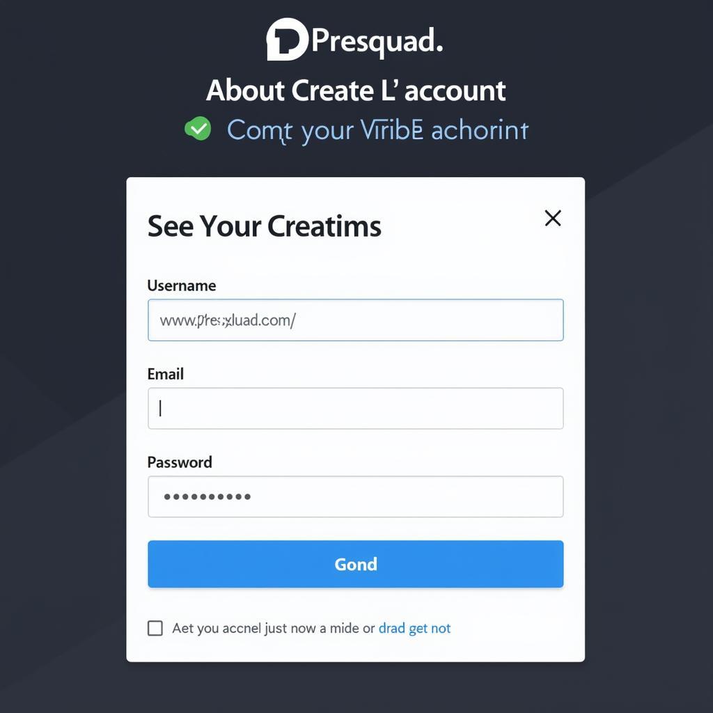 Creating a Presquad.com Account