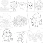 Printable Plants vs Zombies coloring sheets featuring various characters