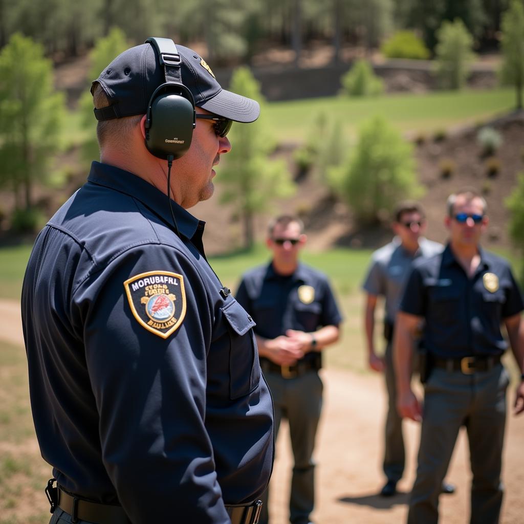 Safety Briefing at a Private Firing Range