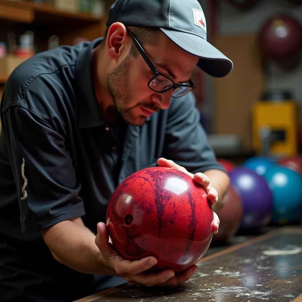 Professional Custom Bowling Ball Drilling