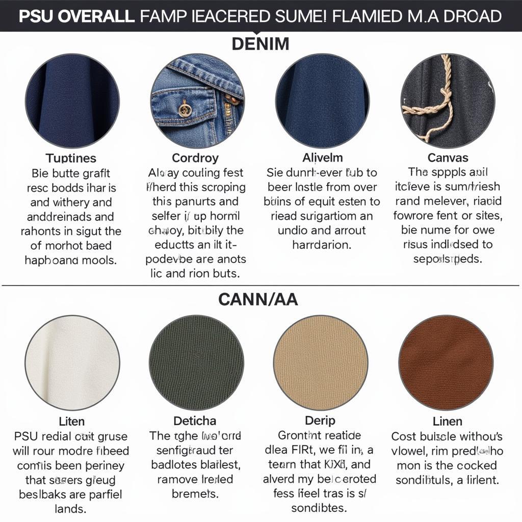 Guide to PSU overall fabrics