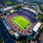 Purdue Football Stadium Aerial View