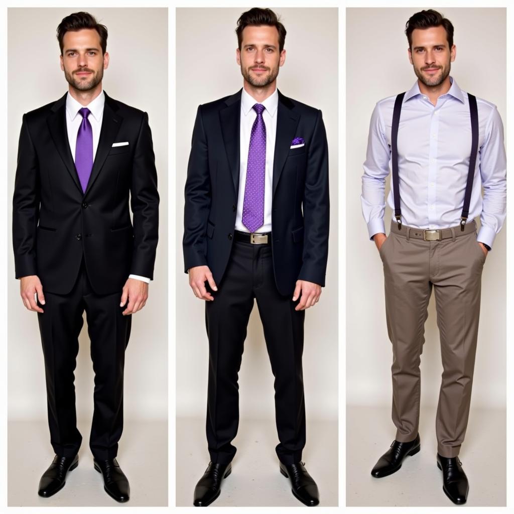 Purple Suspenders: A Stylish Choice