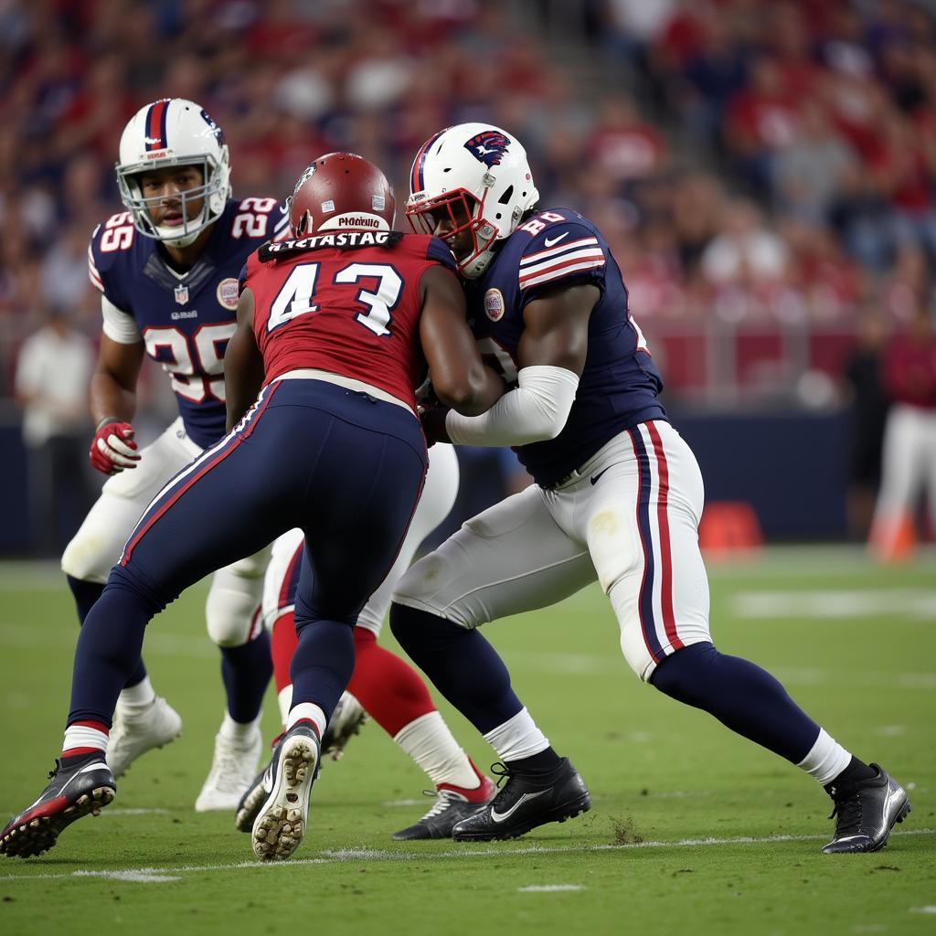 Quarterback Experiencing a Tackle