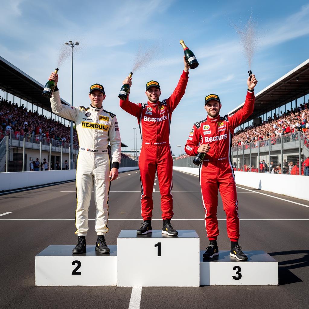 Racers Grand Prix Podium Celebration