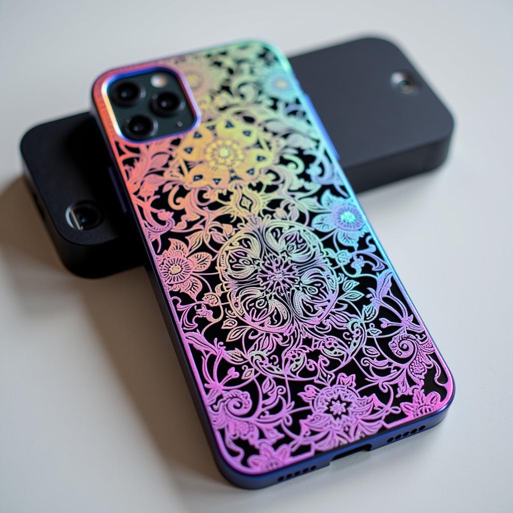 3D Printed Phone Case with Rainbow PLA