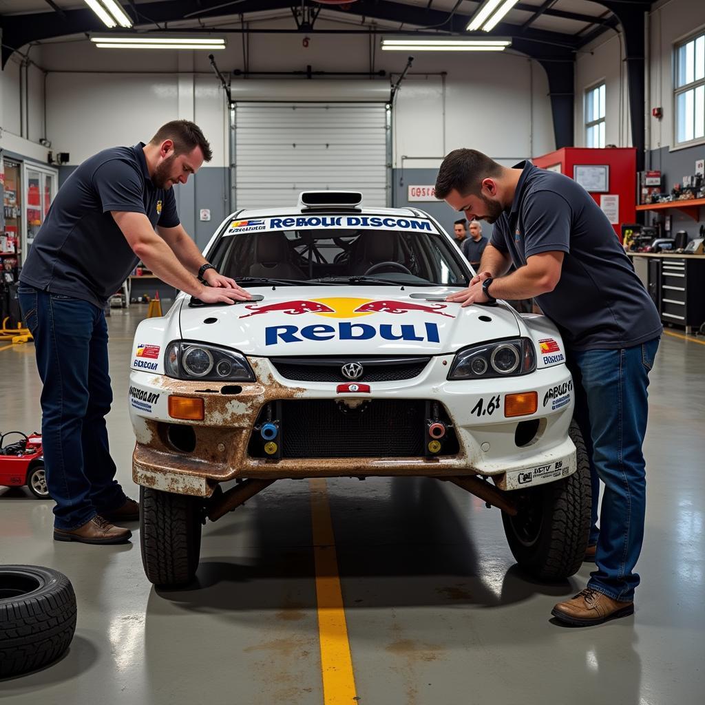 Inspecting a Used Rally Car