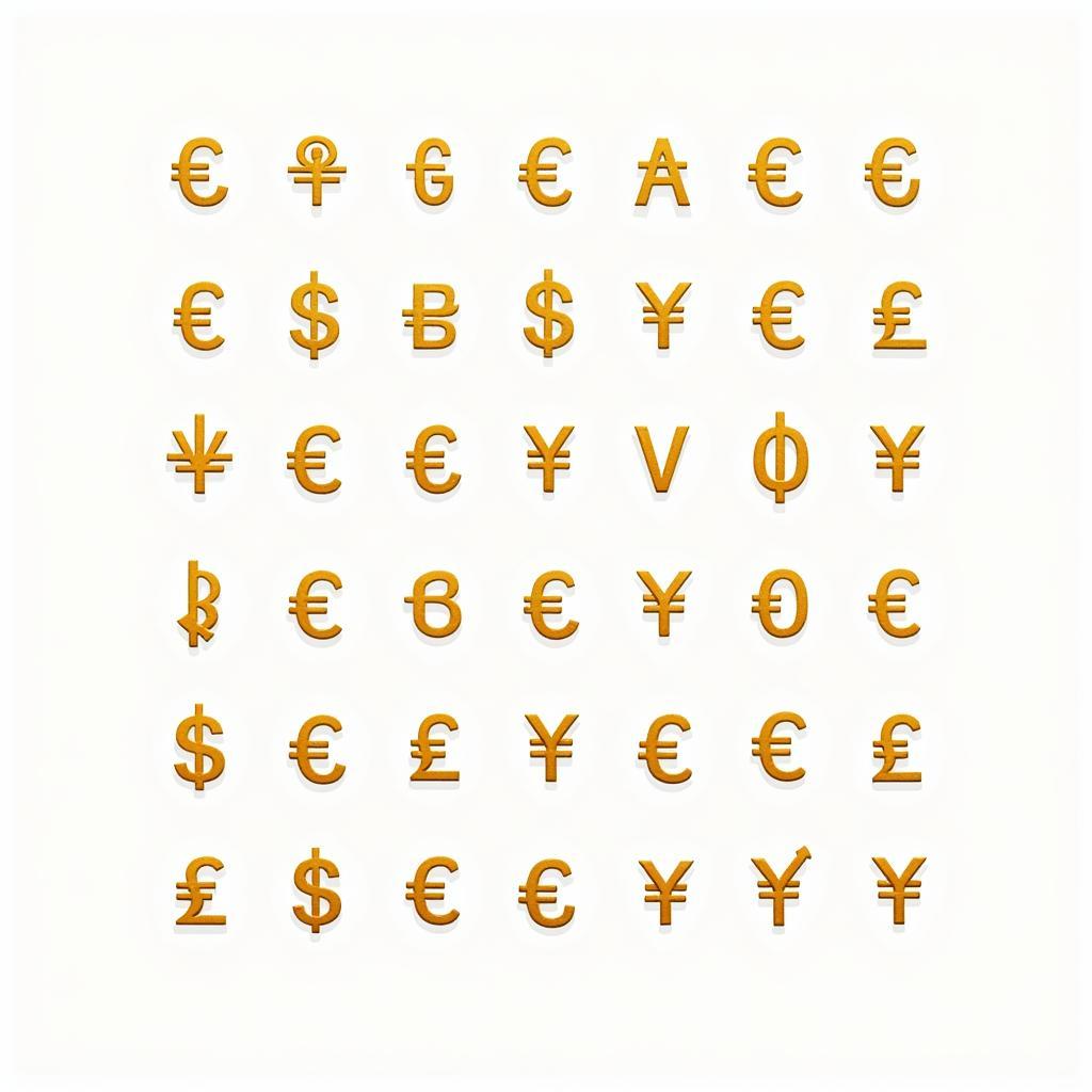 Currency Symbols around the World