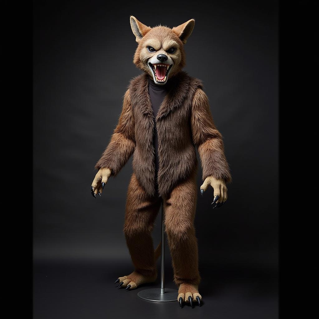 Realistic werewolf costume for adults