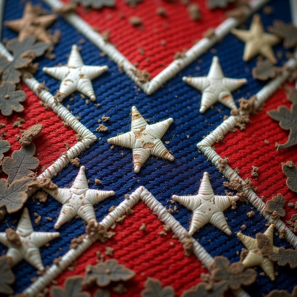 Close-Up of Rebel Patch Details