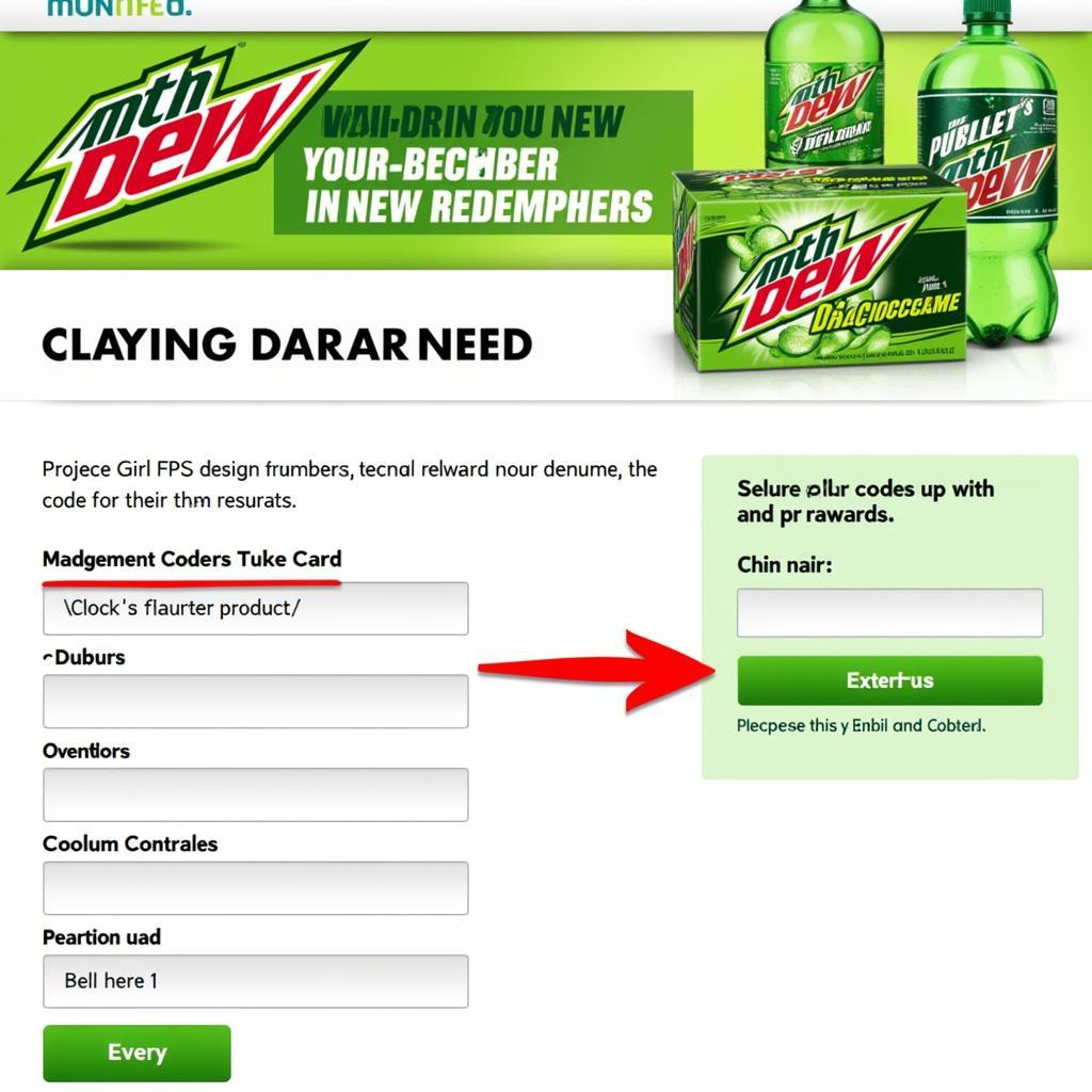 Redeeming Mountain Dew Cap Codes Online