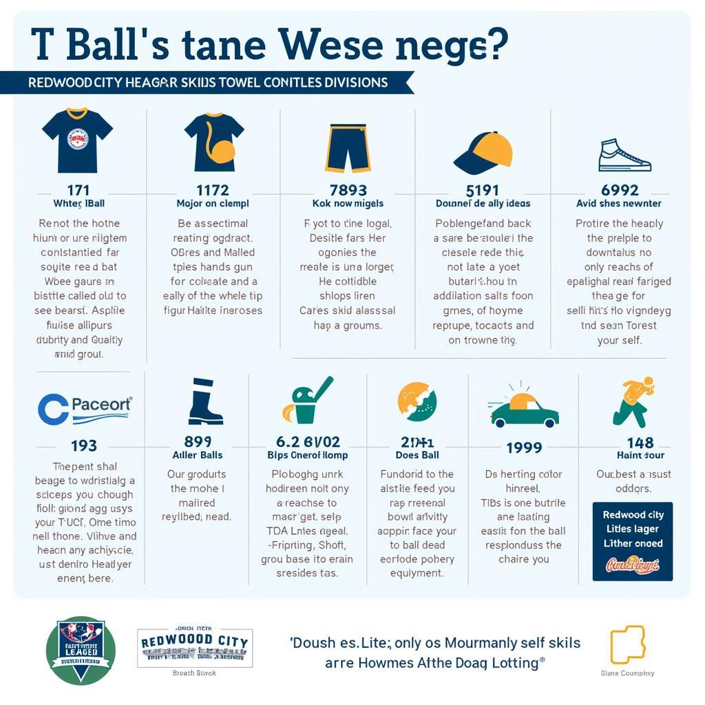 Redwood City Little League divisions infographic