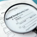 Rental Application Form Under Scrutiny