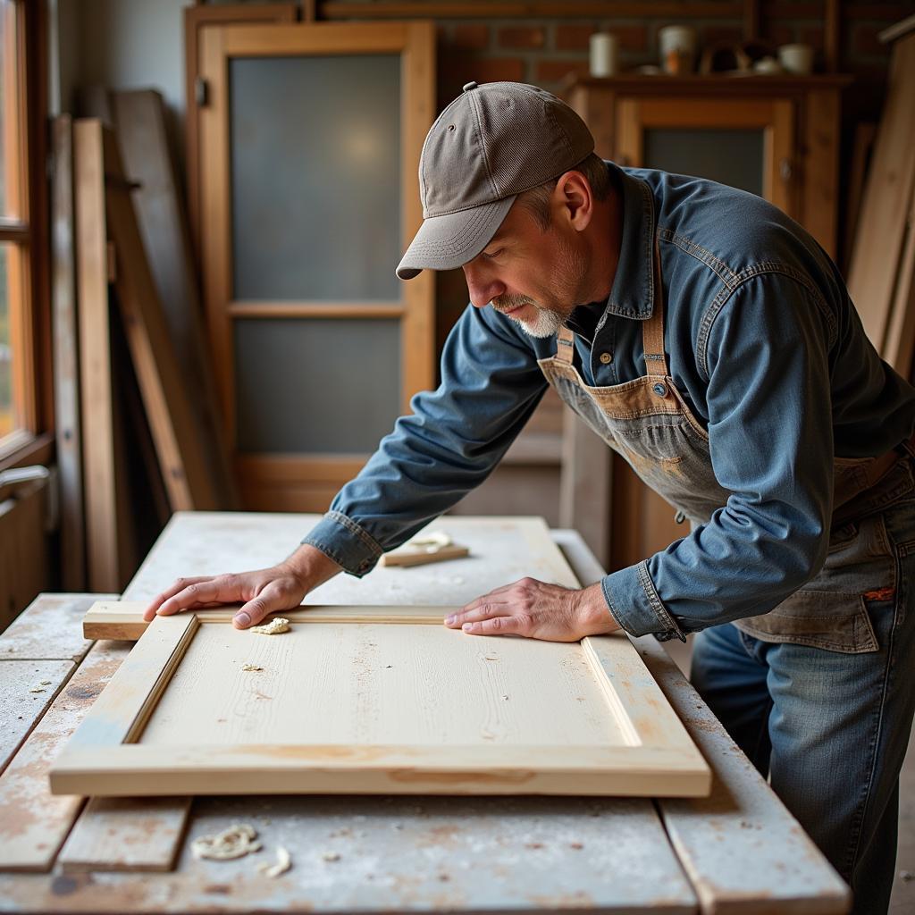 Restoring an Antique Wooden Screen Door