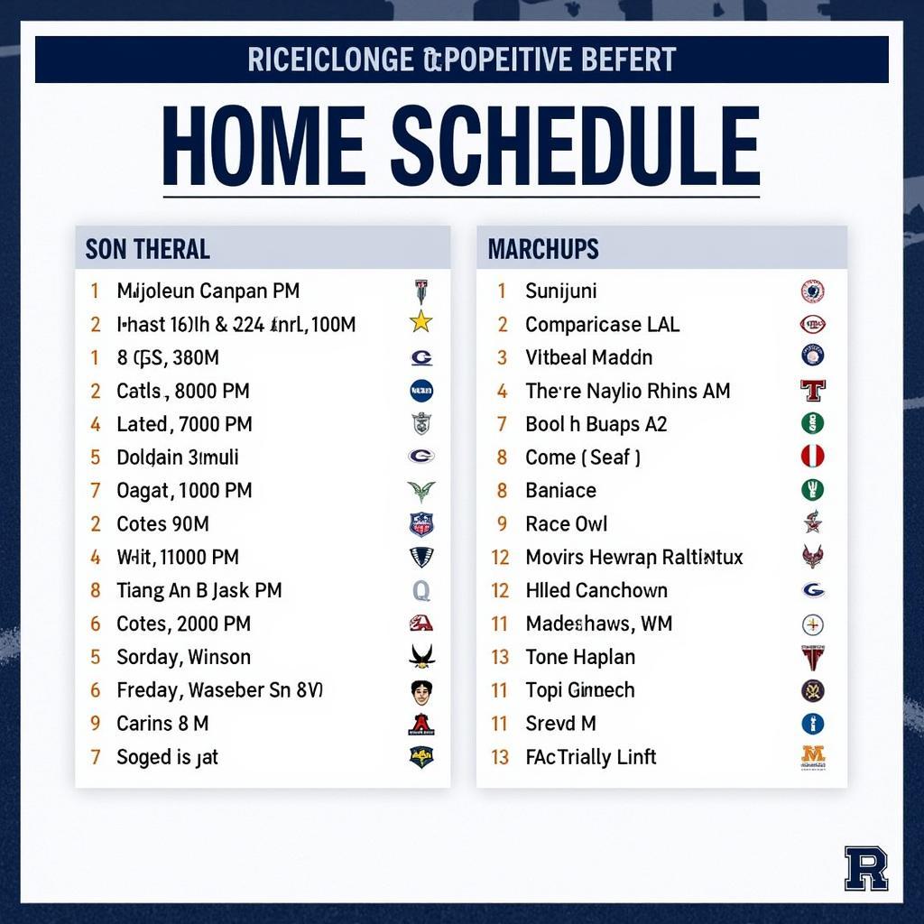 Rice Owls Football Schedule 2023