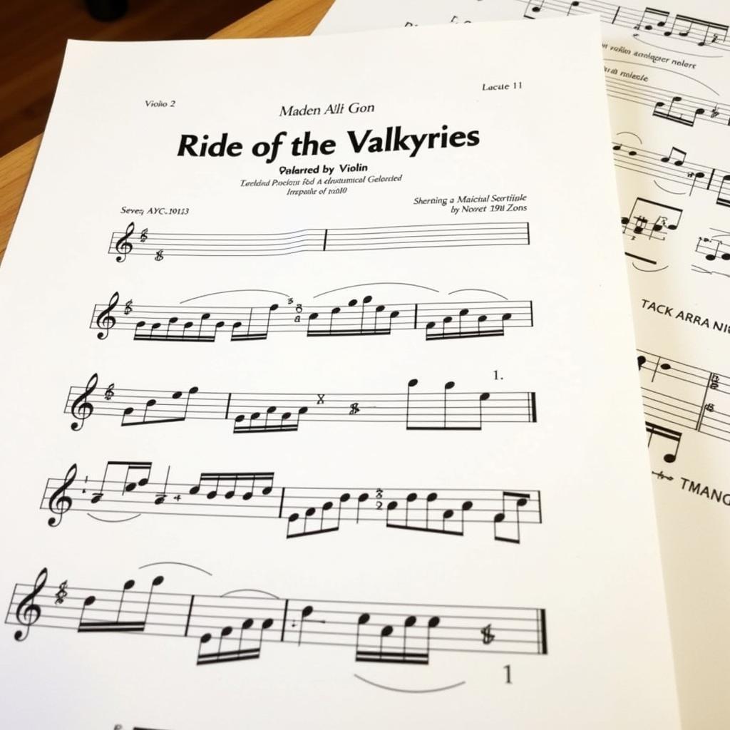 Ride of the Valkyries Sheet Music for Violin