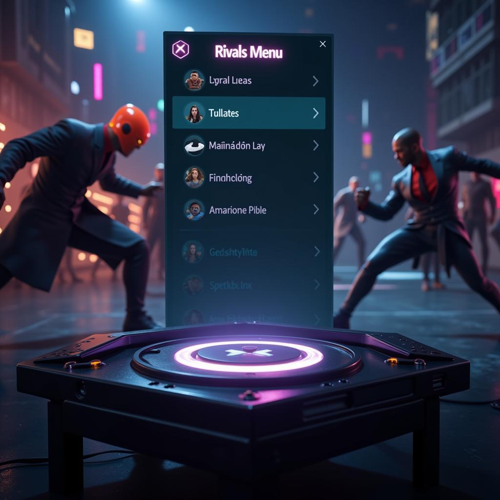 Rivals Menu Interface