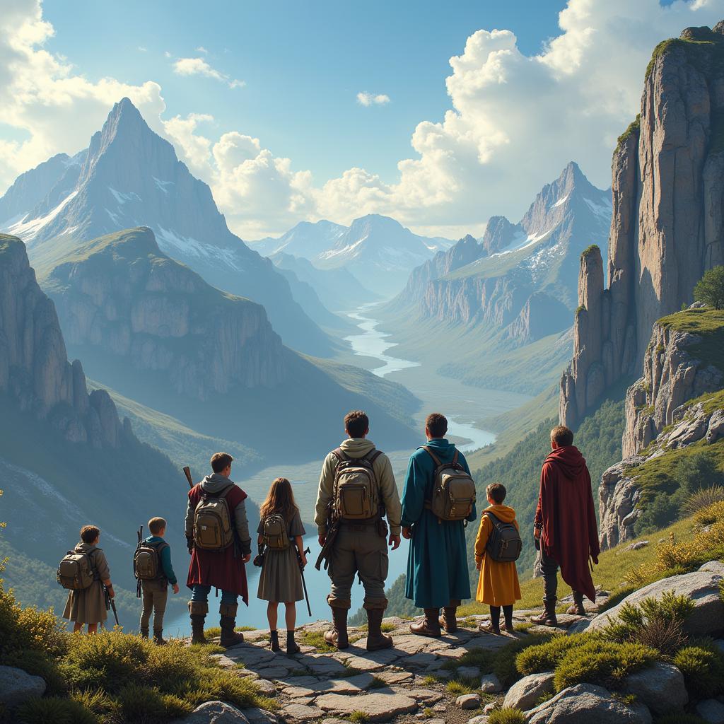 A Diverse Group of Characters Embark on a Road Fantasy Adventure