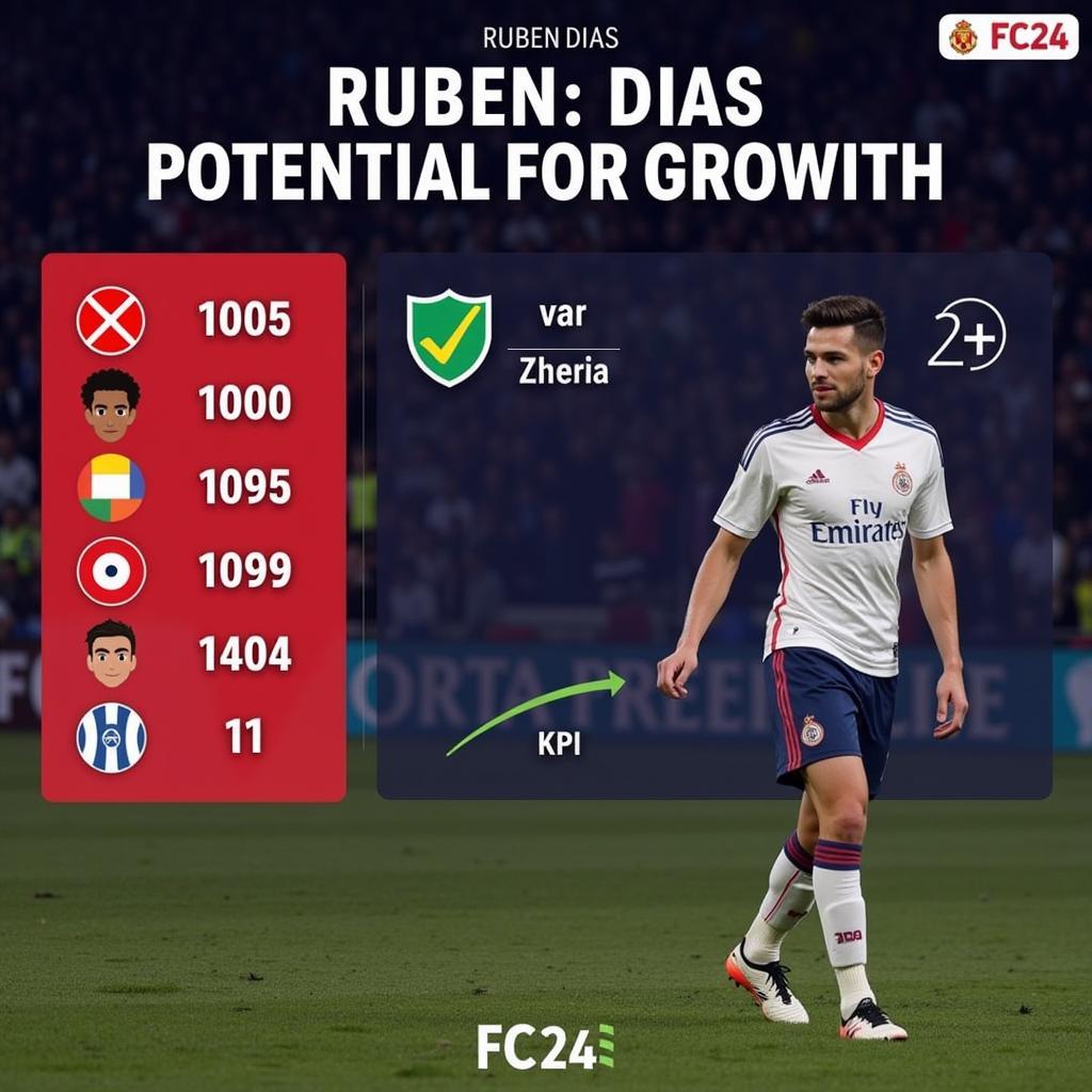 Ruben Dias FC 24 Potential