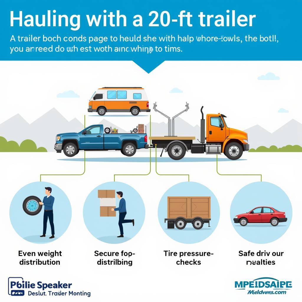 Tips for safe and secure hauling with a 20-foot trailer