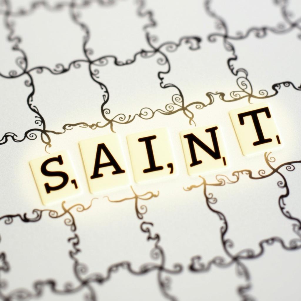 Crossword puzzle with "saint" filled in as the answer to "able to do no wrong"