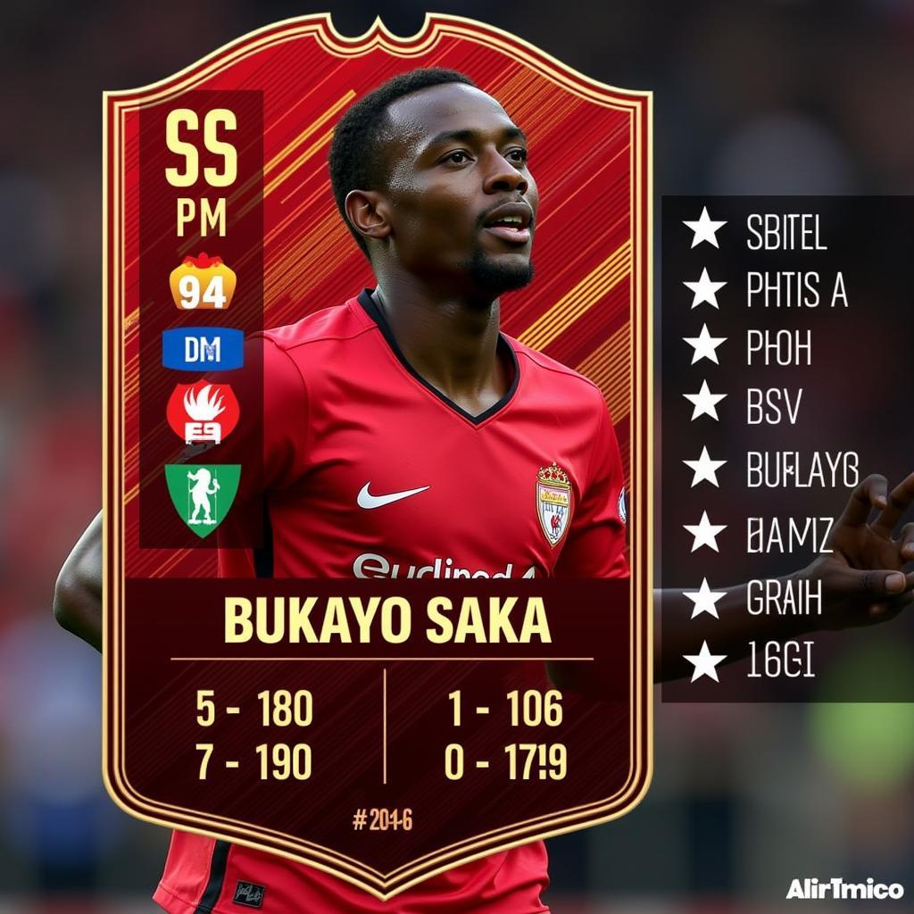 Saka FC 24 Player Card