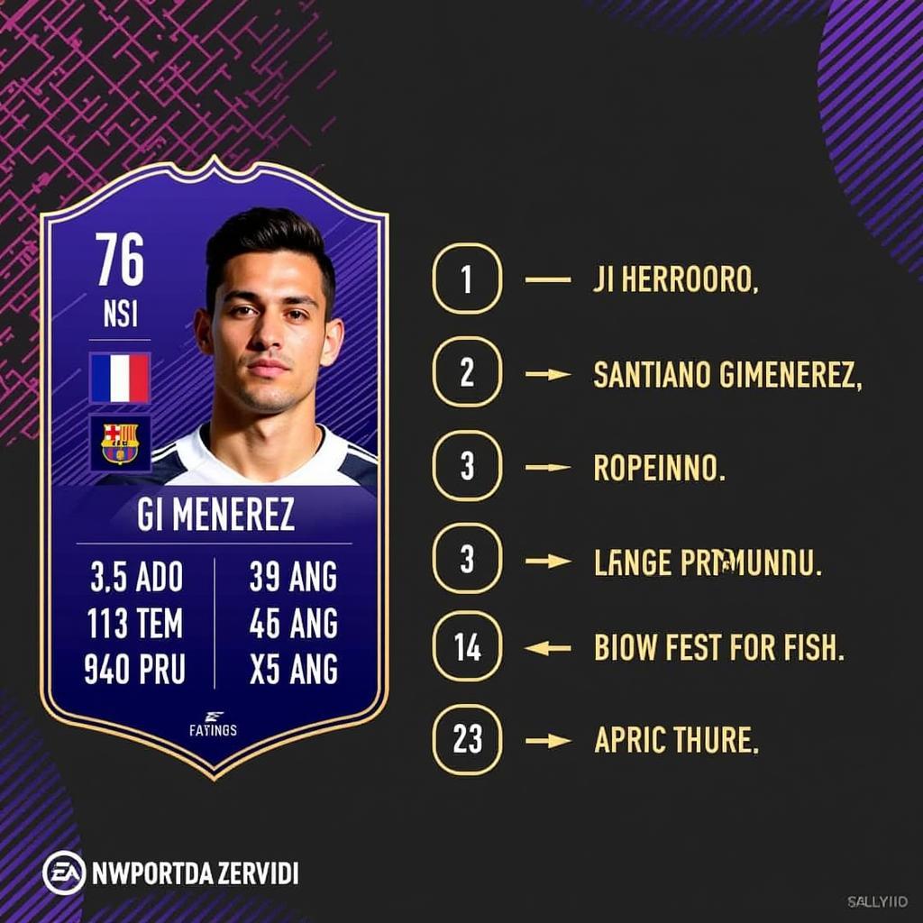 Santiago Gimenez's FIFA 24 Card