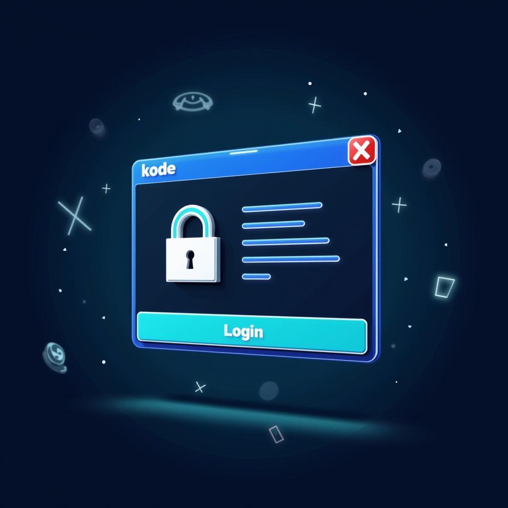 Secure gaming account with kode login