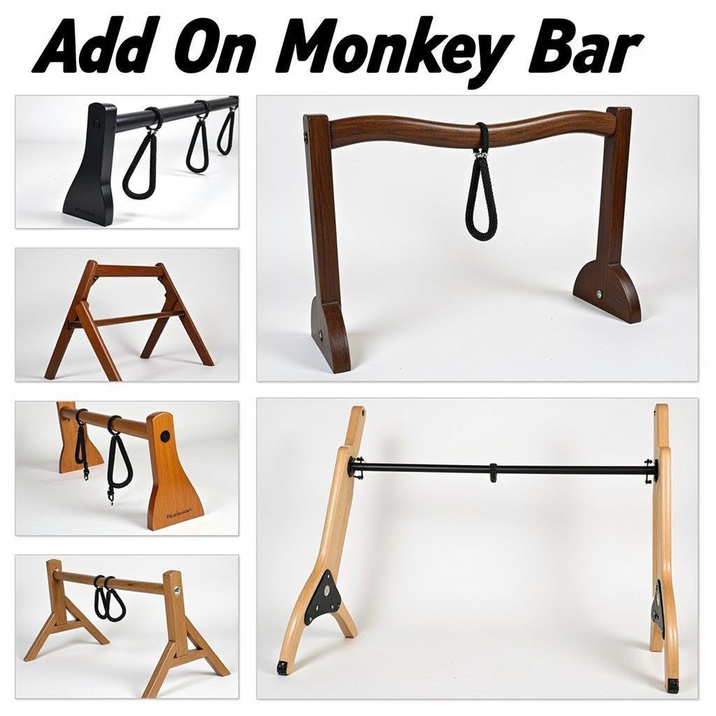 Different types of add on monkey bars