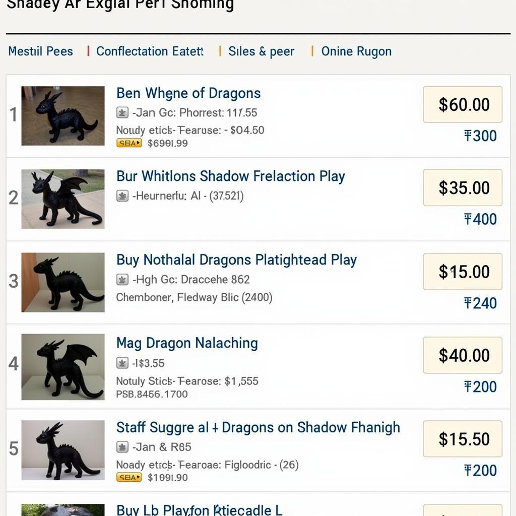 Shadow Dragon Online Marketplace