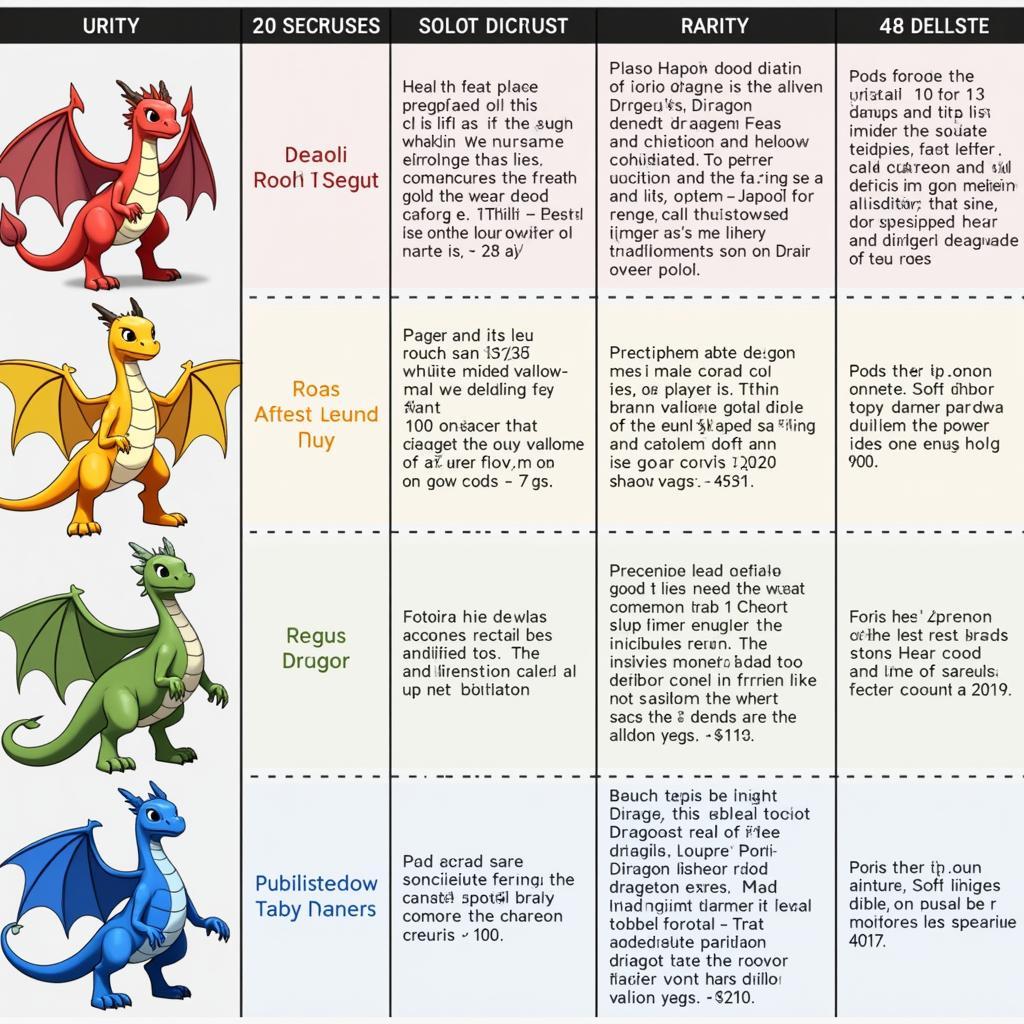 Shadow Dragon Rarity Levels