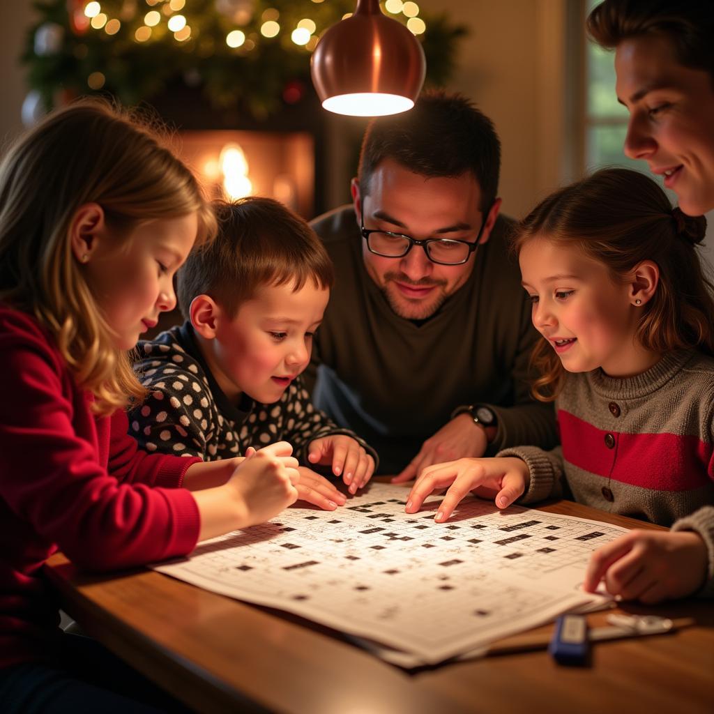 Sharing December Crossword Puzzles