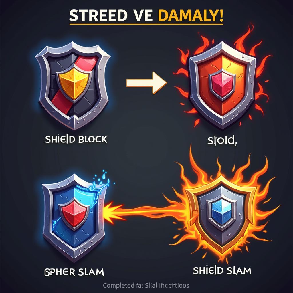 Shield Block Used with Shield Slam Combo Example