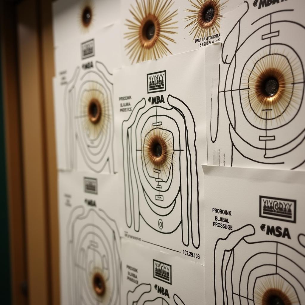 Shooting Practice Targets at a Private Range