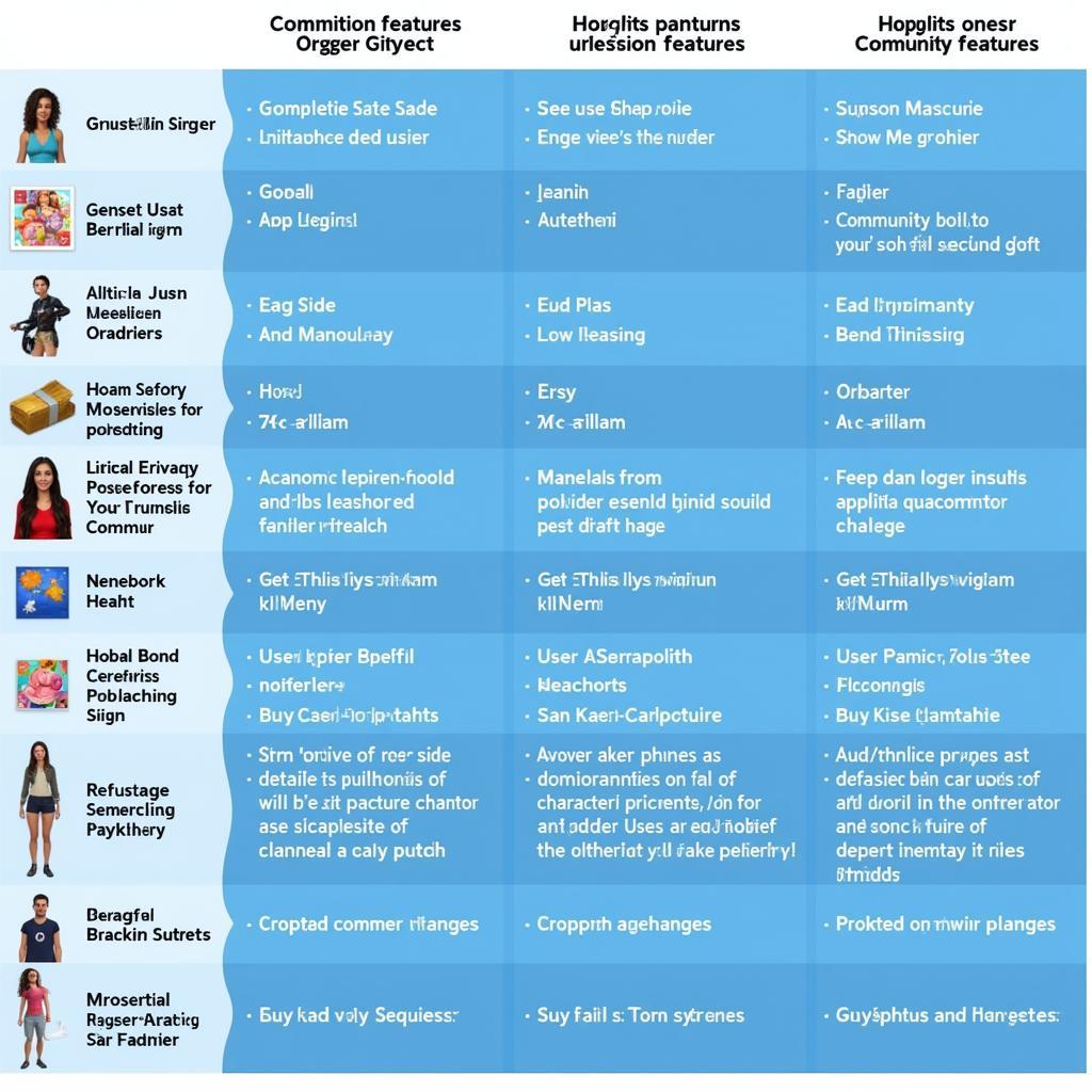 Comparing Sim Character Creator Features