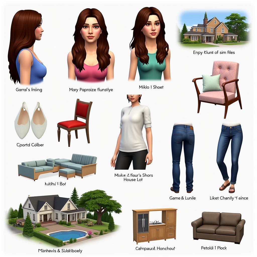 Sim File Examples in The Sims 4