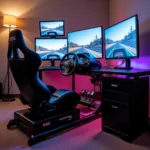 A Sim Racing Enthusiast in Their Element