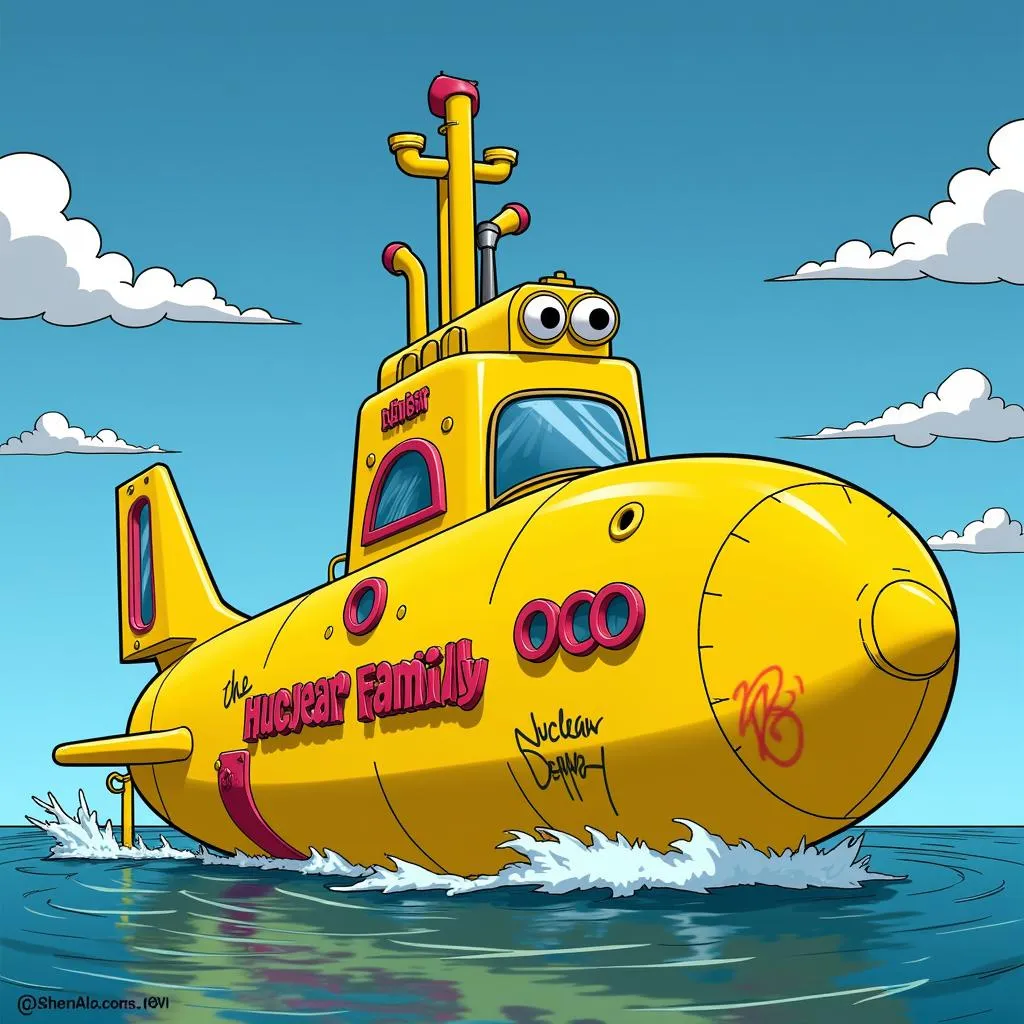 Simpsons Submarine Concept Art