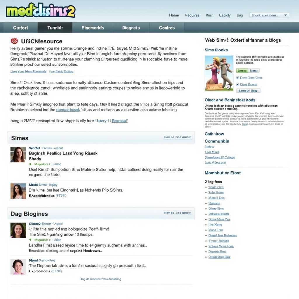 Popular Sims 2 Custom Content Websites