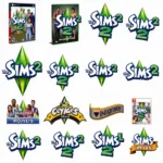 Sims 2 Logo Variations: From Game Covers to Merchandise