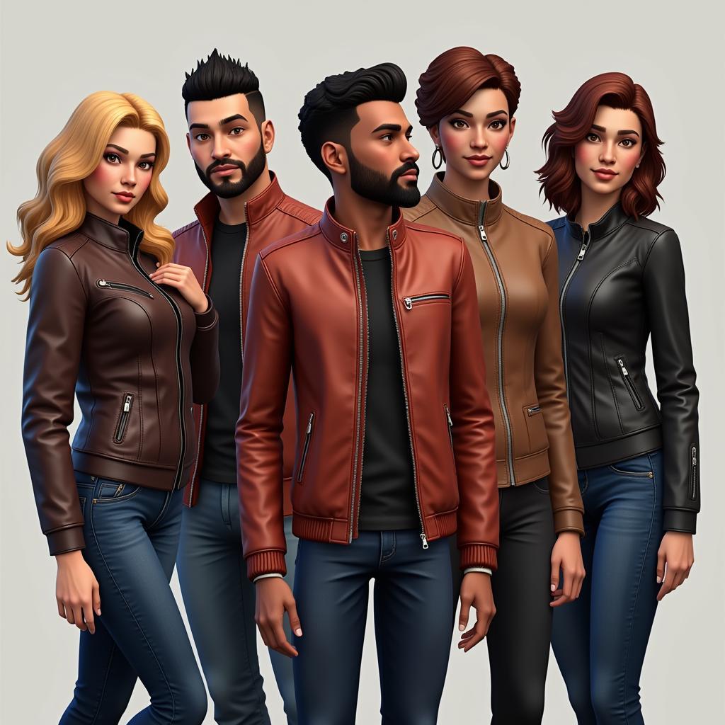 Unique Sims 4 Leather Jackets: Custom Content Creations