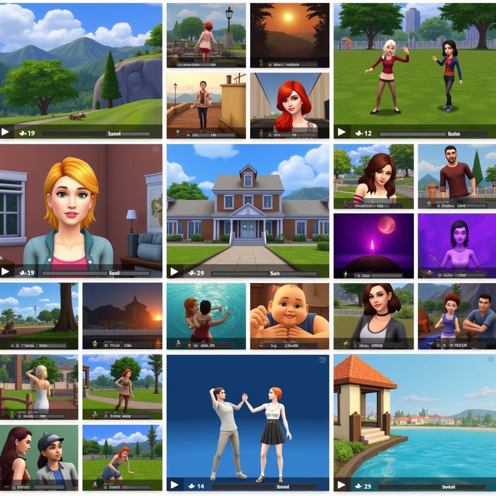 Variety of Sims 4 Custom Loading Screens