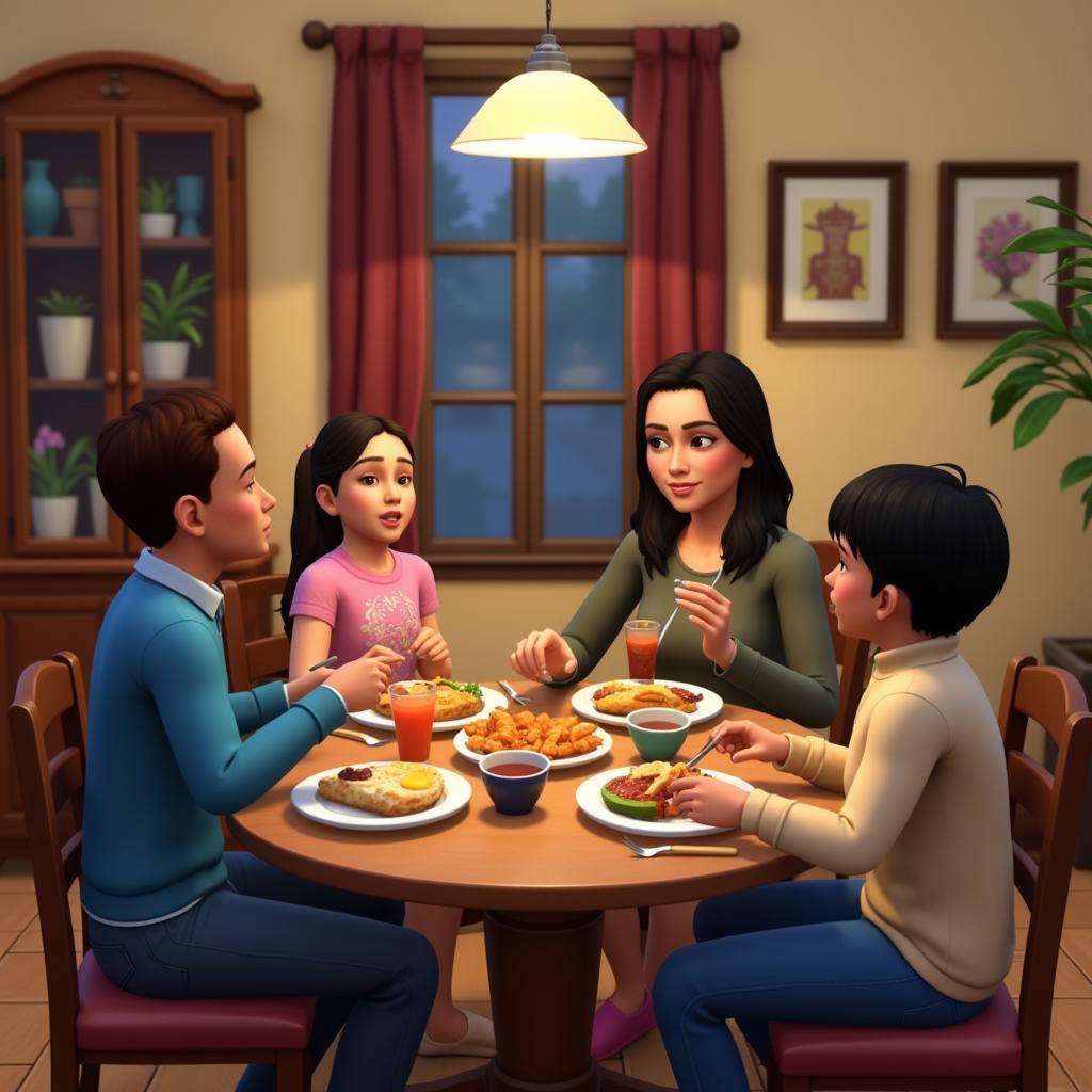 The Sims 4 Family Dinner