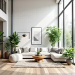 Modern Living Room with Sims 4 Decoration Mods