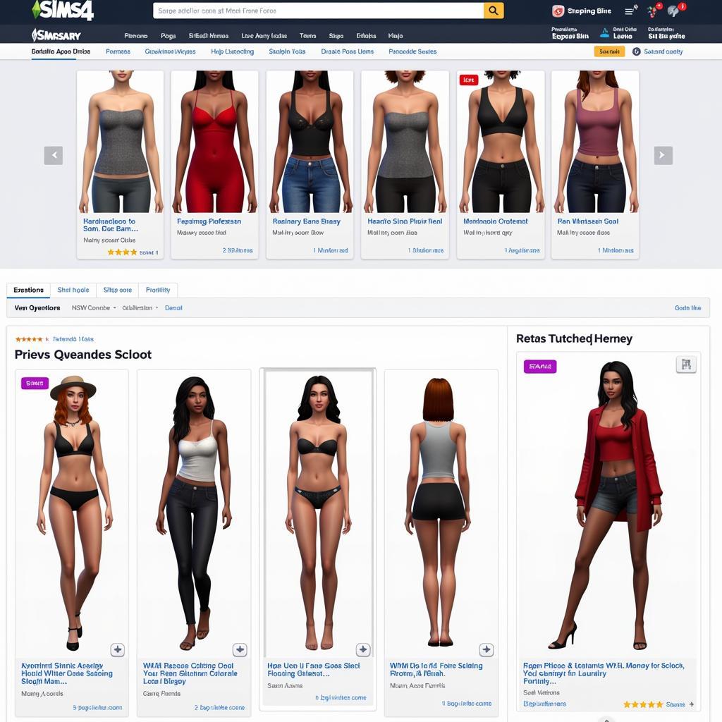 Popular Websites for Sims 4 NSFW Clothes