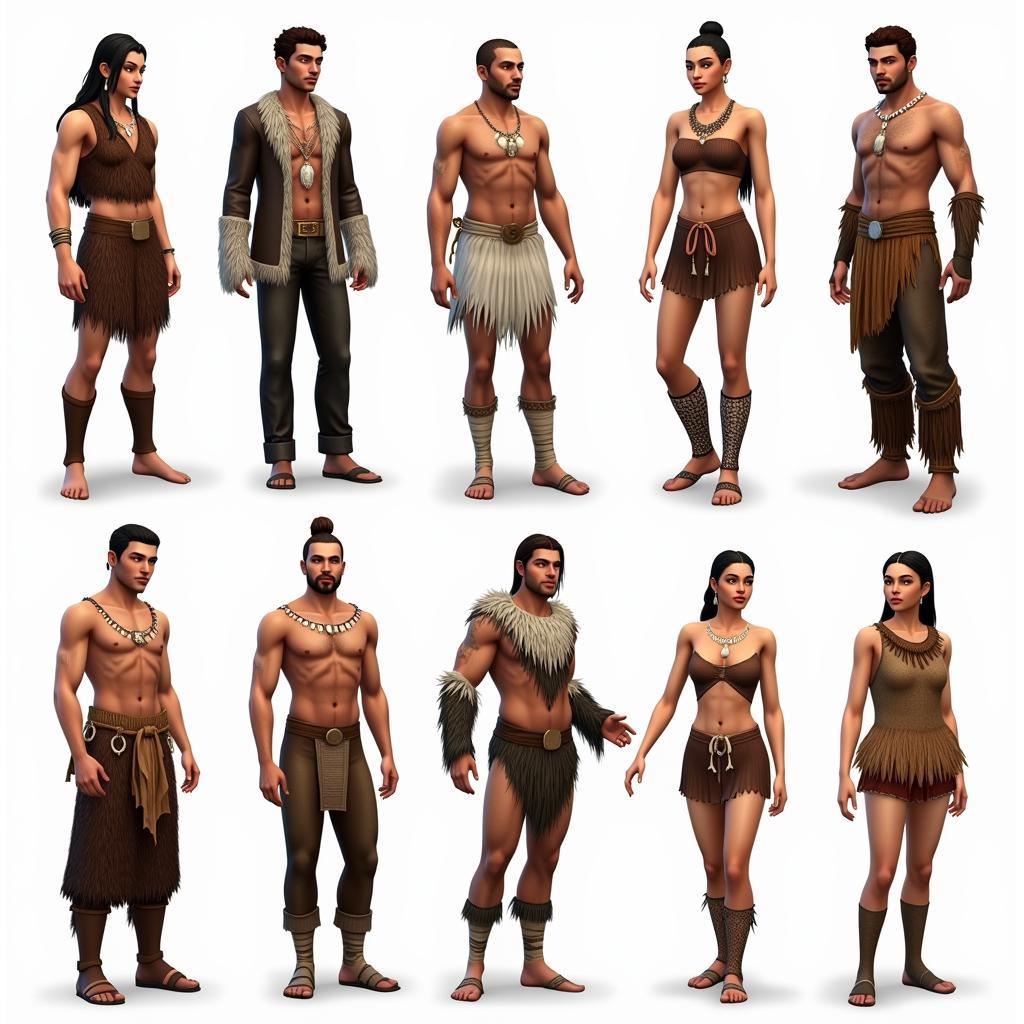 Sims 4 Prehistoric Clothing CC