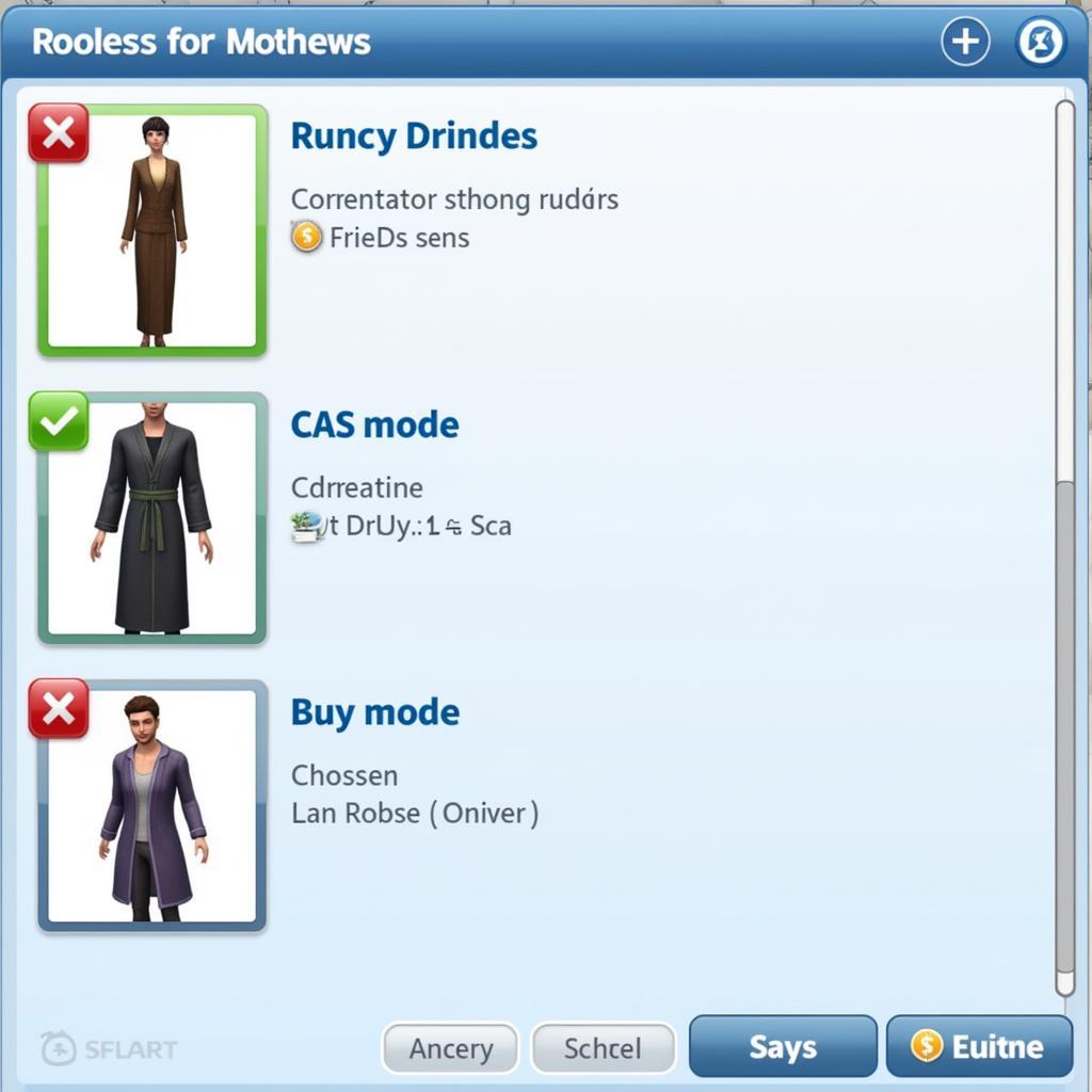 Players can find robes in the Create a Sim (CAS) mode and buy mode.