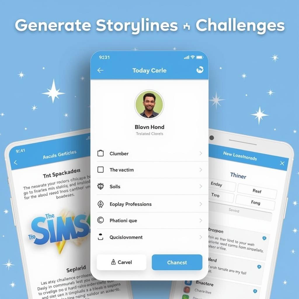 Sims 4 story generator mobile app